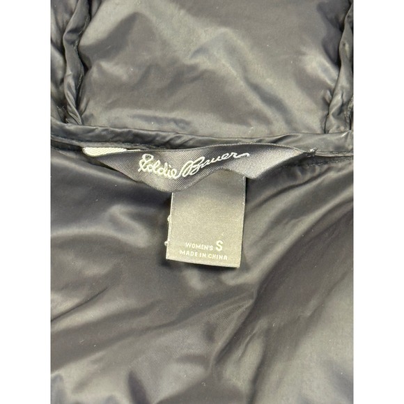 Eddie Bauer Jacket Womens Small Black Luna Peak Down Parka Puffer Outdoors EB550 - Picture 2 of 12